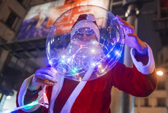 New Year celebrations in Russian regions