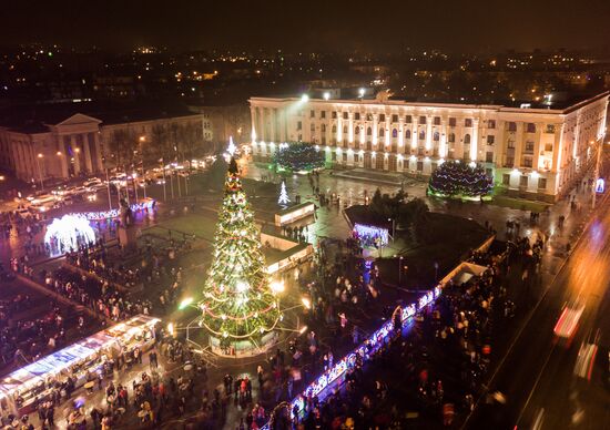 New Year celebrations in Russian regions