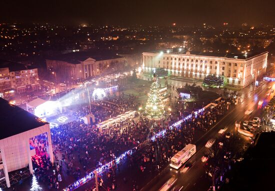 New Year celebrations in Russian regions