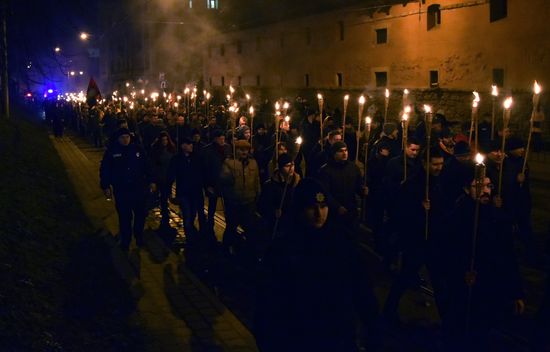 Nationalist march in Ukraine