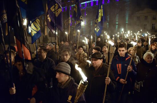 Nationalist march in Ukraine
