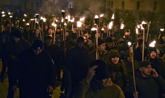 Nationalist march in Ukraine