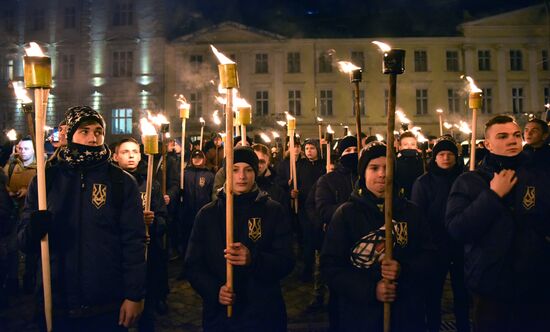 Nationalist march in Ukraine