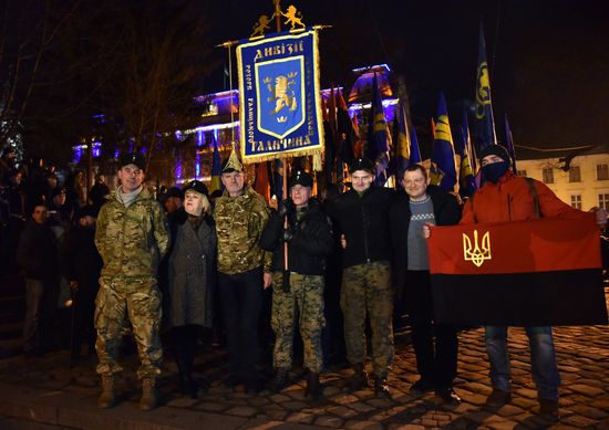 Nationalist march in Ukraine