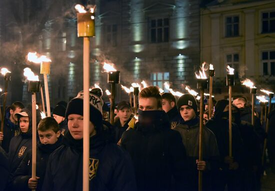 Nationalist march in Ukraine
