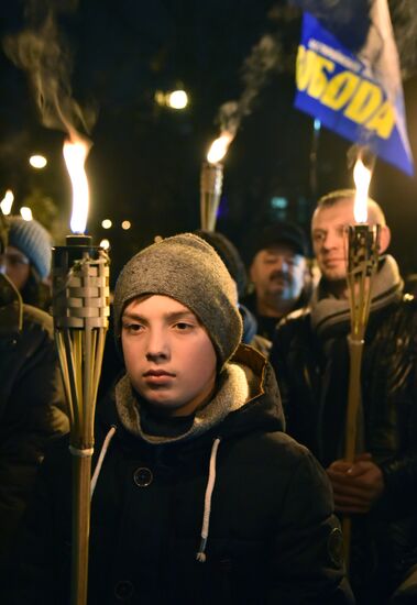 Nationalist march in Ukraine