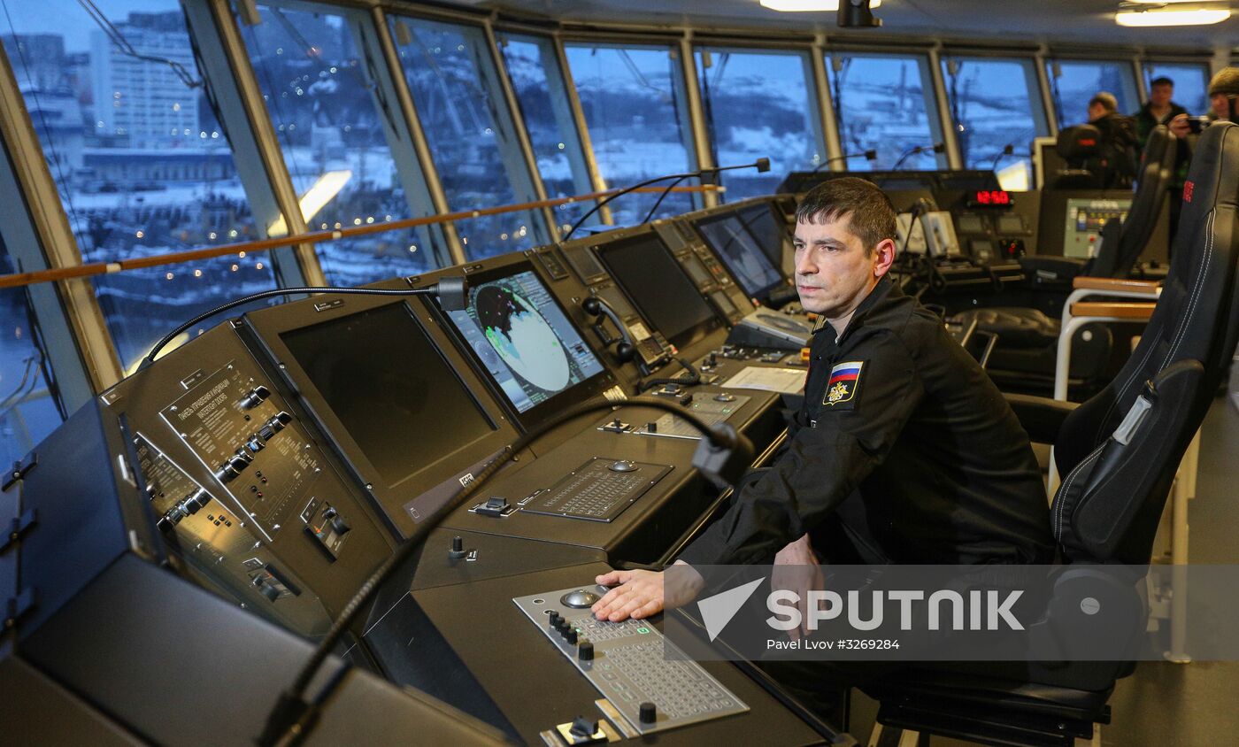 Ilya Muromets diesel electric icebreaker arrives at Northern Fleet base