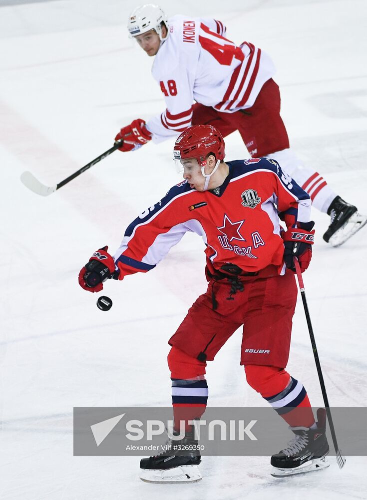 Kontinental Hockey League. CSKA vs. Jokerit