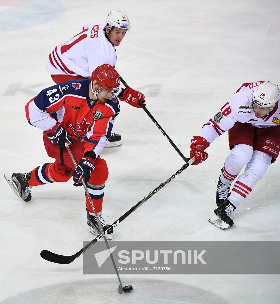Kontinental Hockey League. CSKA vs. Jokerit