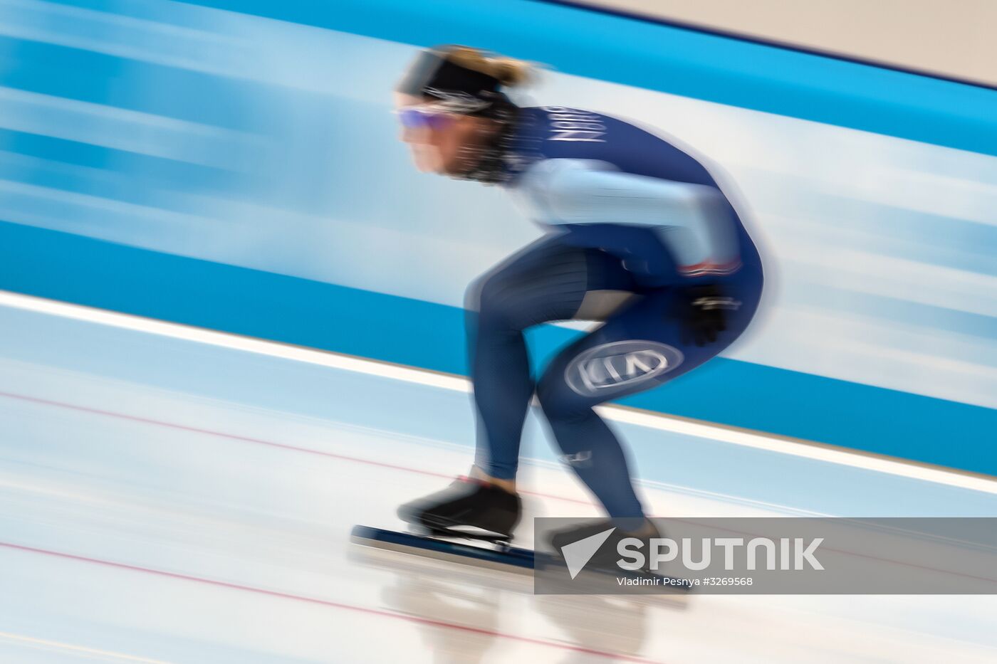 Speed skating. European Single Distance Championships. Training sessions