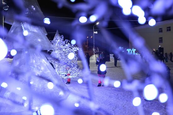 Norwegian musician Terje Isungset in concert in Murmansk Region