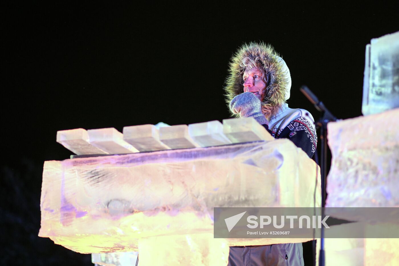 Norwegian musician Terje Isungset in concert in Murmansk Region