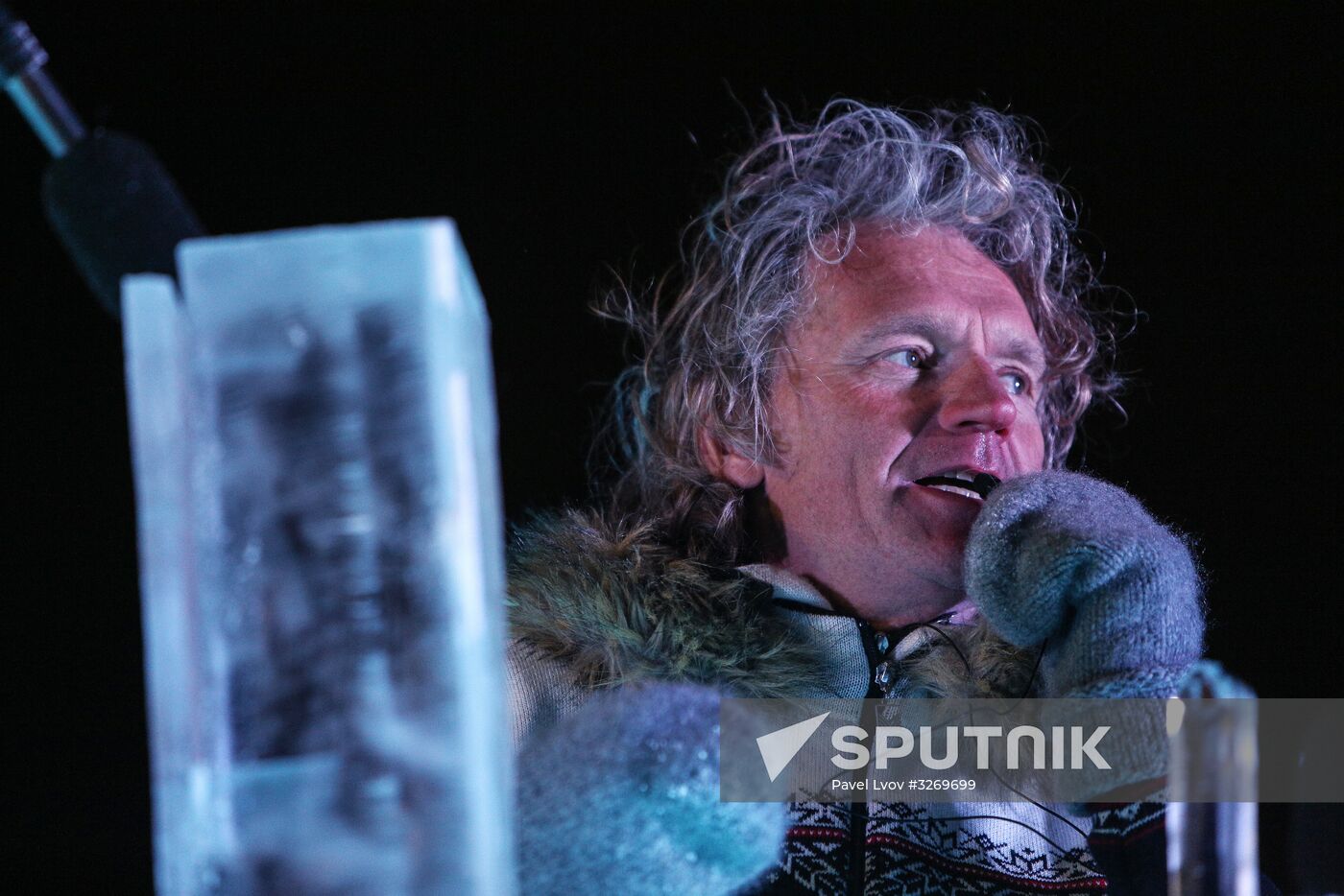 Norwegian musician Terje Isungset in concert in Murmansk Region