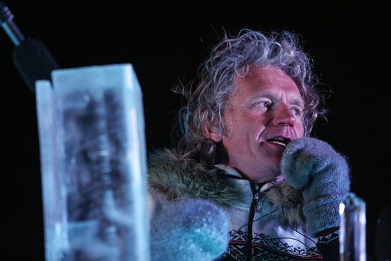 Norwegian musician Terje Isungset in concert in Murmansk Region