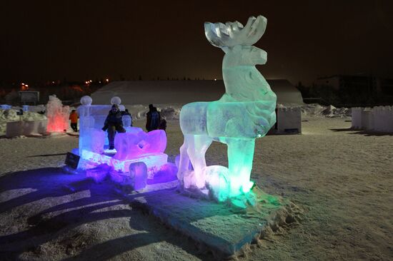 Hyperborea in Khibiny ice city in Kirovsk