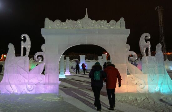 Hyperborea in Khibiny ice city in Kirovsk
