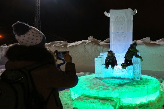 Hyperborea in Khibiny ice city in Kirovsk