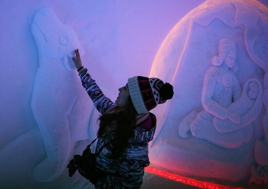Hyperborea in Khibiny ice city in Kirovsk