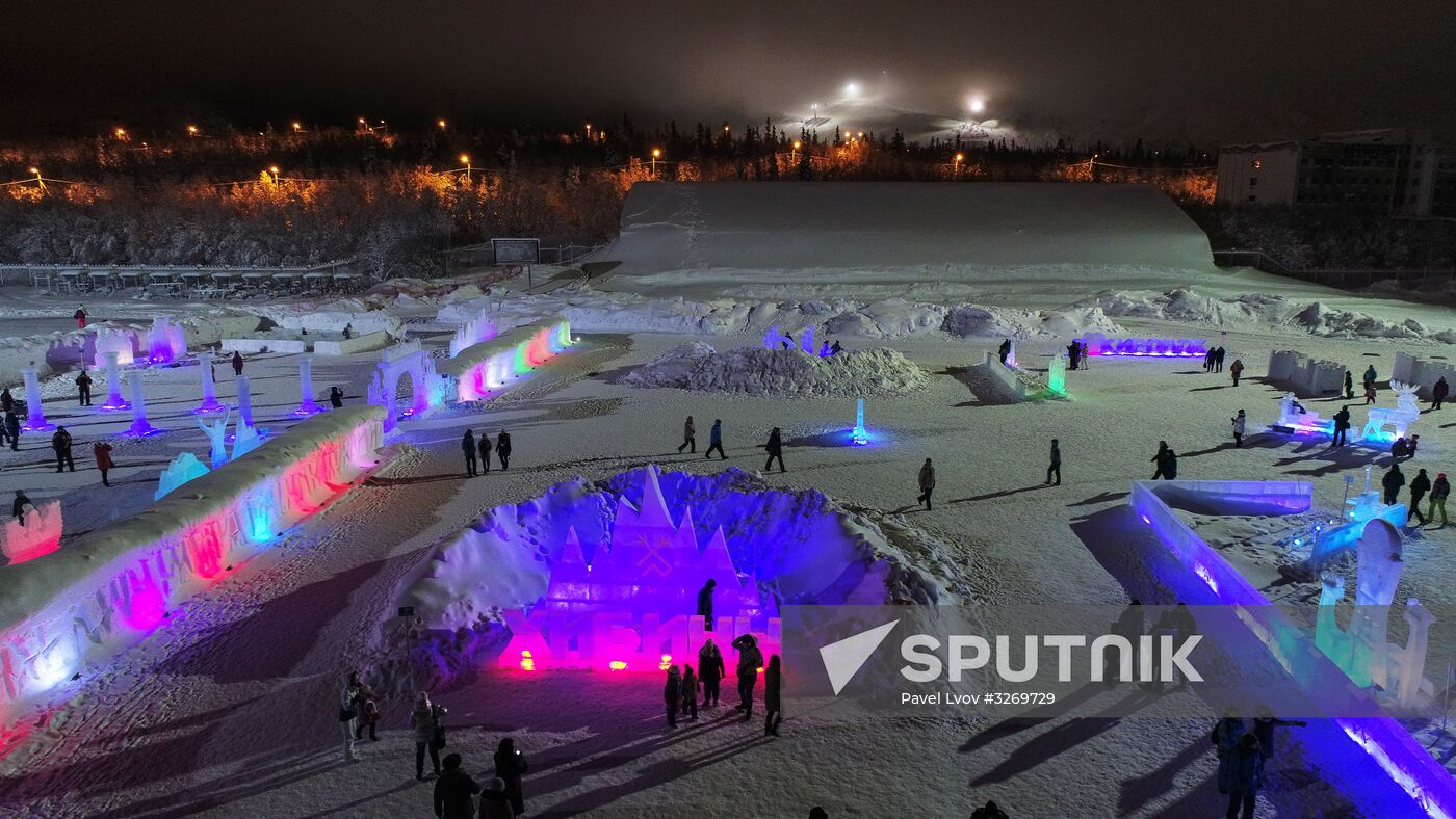 Hyperborea in Khibiny ice city in Kirovsk