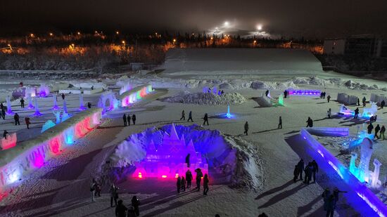 Hyperborea in Khibiny ice city in Kirovsk