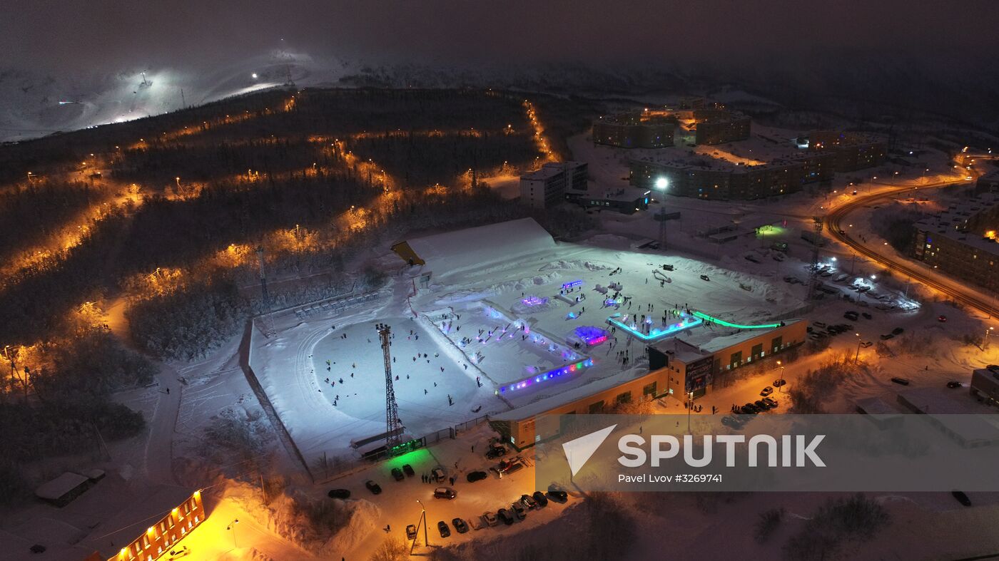 Hyperborea in Khibiny ice city in Kirovsk