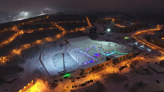Hyperborea in Khibiny ice city in Kirovsk