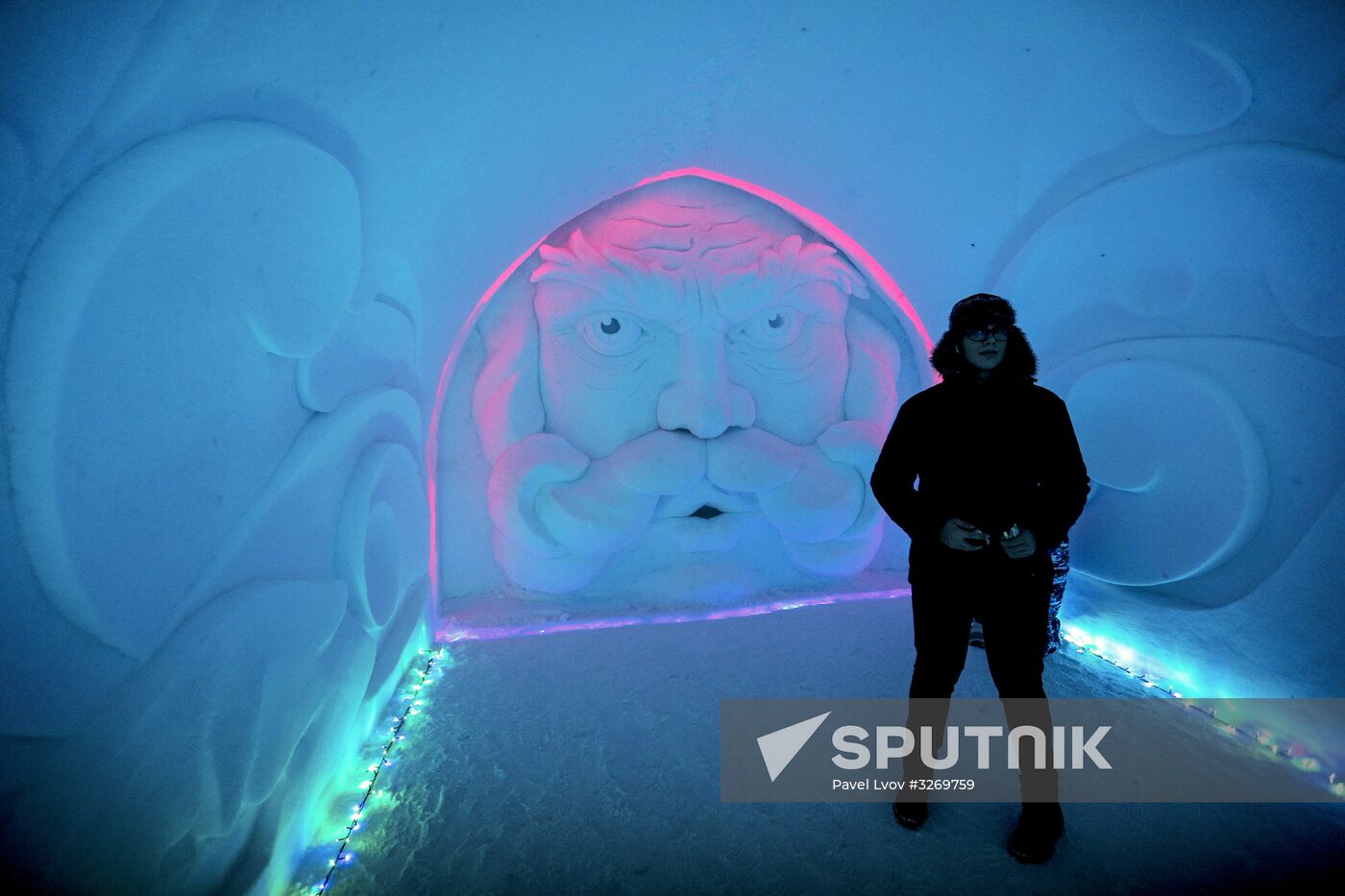 Hyperborea in Khibiny ice city and Snow Village in Murmansk Region