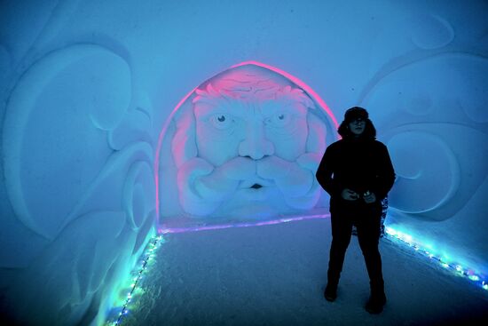 Hyperborea in Khibiny ice city and Snow Village in Murmansk Region