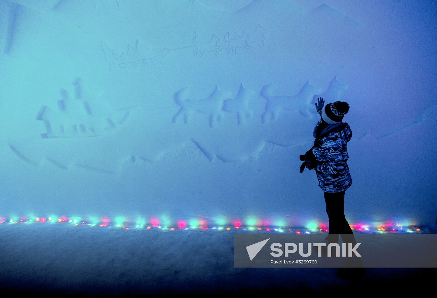 Hyperborea in Khibiny ice city and Snow Village in Murmansk Region