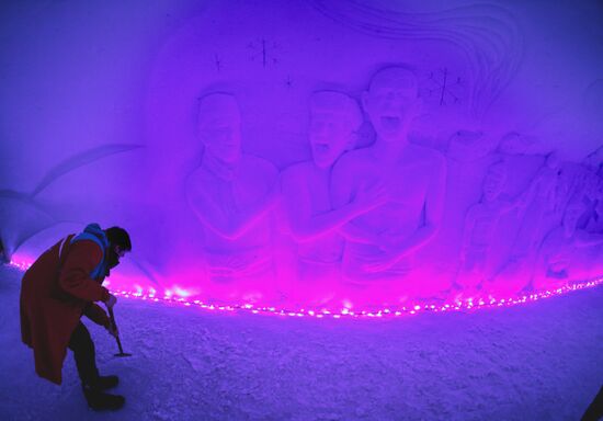 Hyperborea in Khibiny ice city in Kirovsk