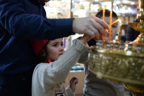 Christmas celebrated across Russia
