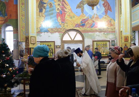 Christmas celebrated across Russia
