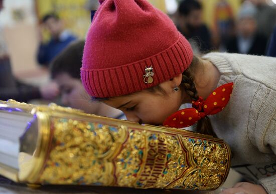 Christmas celebrated across Russia