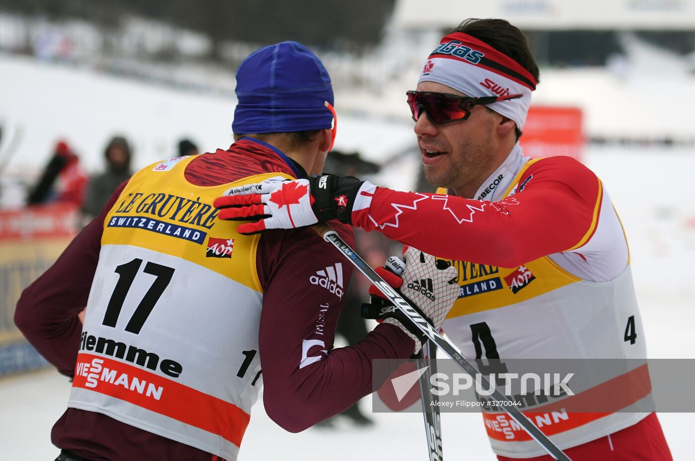 Cross country skiing. World Cup Tour de Ski. Men's mass start