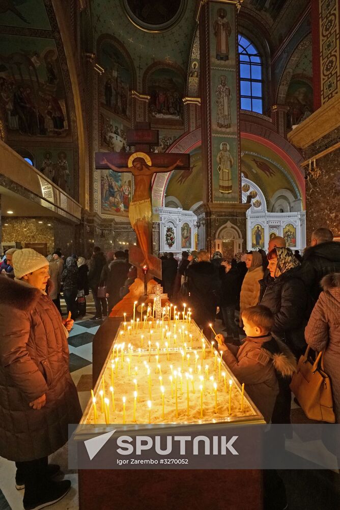 Christmas celebrated across Russia