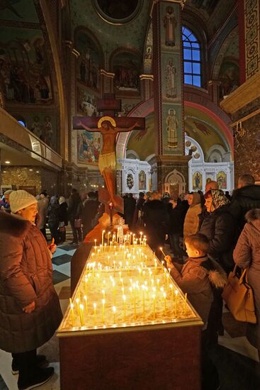 Christmas celebrated across Russia