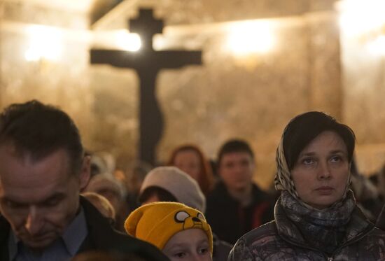Christmas celebrated across Russia
