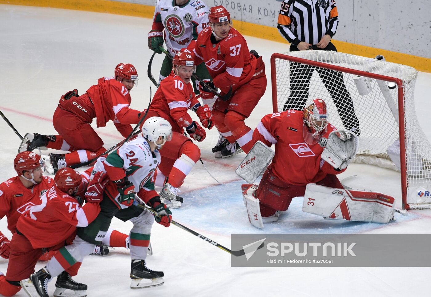 Ice hockey. KHL. Spartak vs. Ak Bars