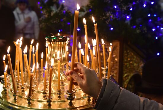 Christmas celebrated across Russia