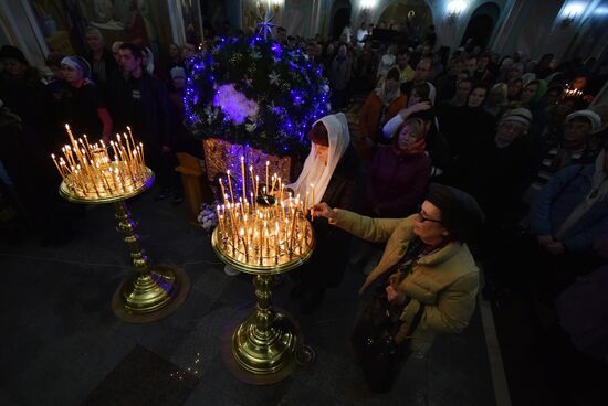 Christmas celebrated across Russia