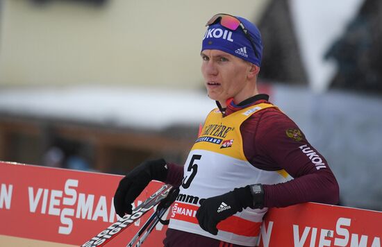 Cross country skiing. World Cup Tour de Ski. Men's mass start