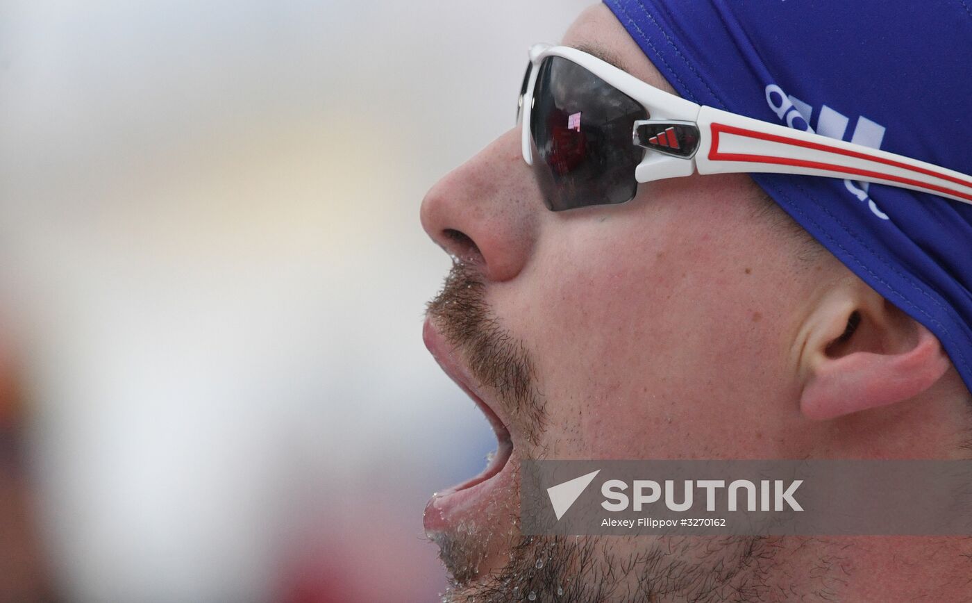 Cross country skiing. World Cup Tour de Ski. Men's mass start