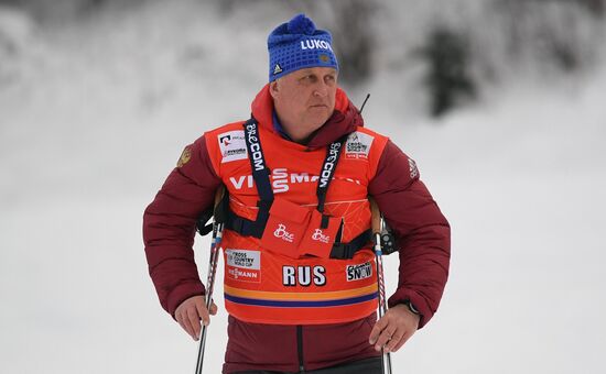 Cross country skiing. World Cup Tour de Ski. Men's mass start