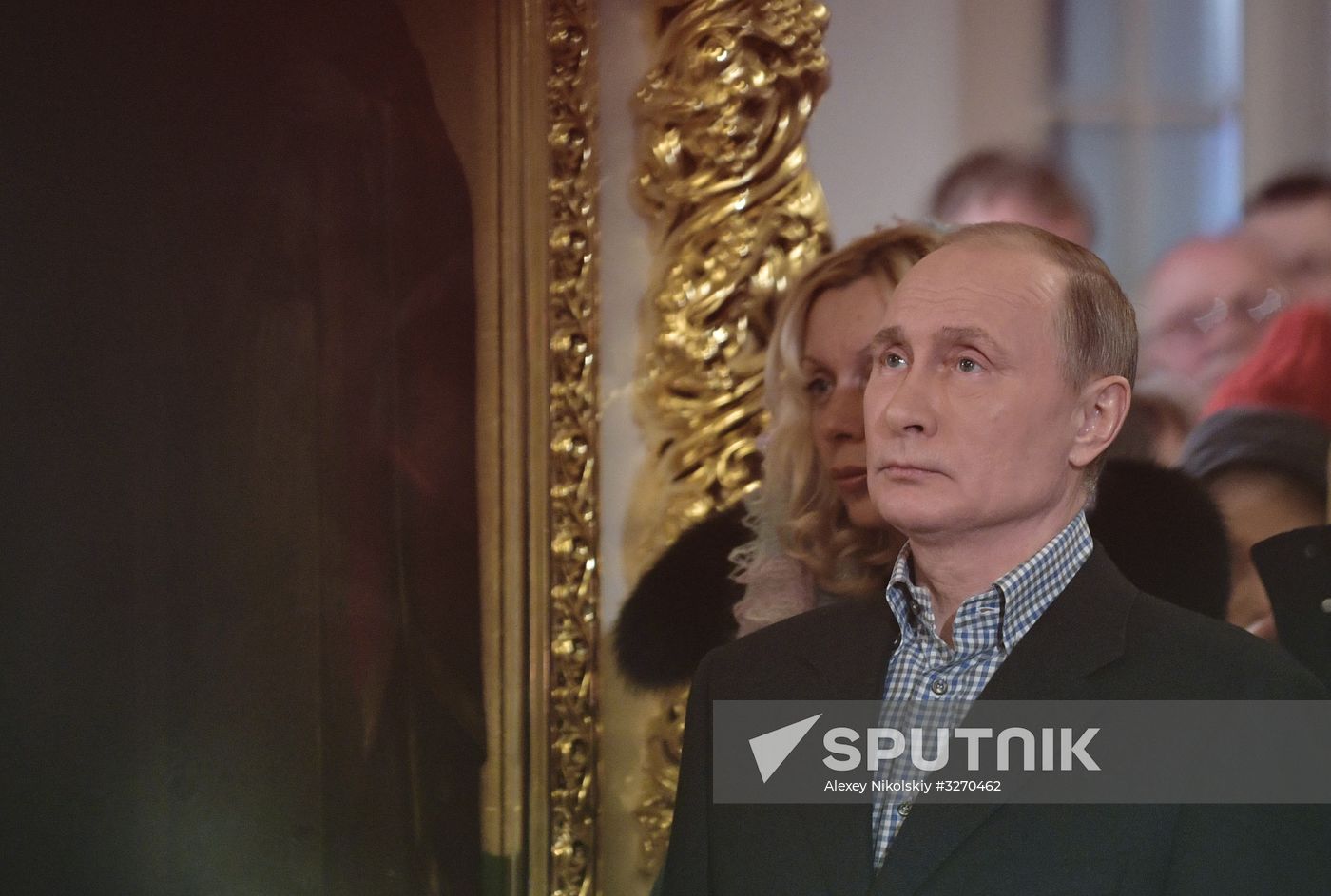 President Putin attends Christmas service