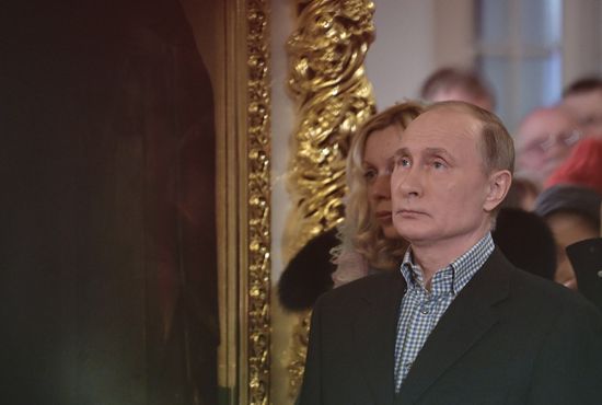 President Putin attends Christmas service