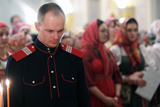 Christmas celebrated across Russia