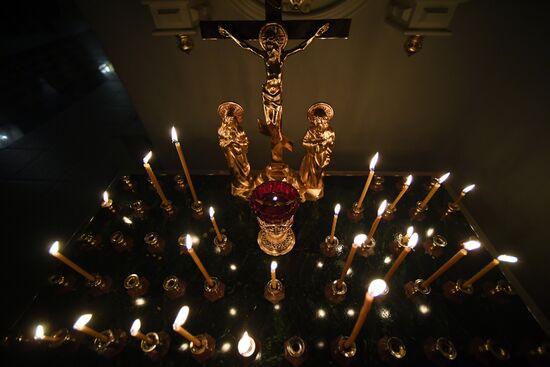 Christmas celebrated across Russia