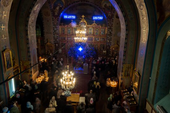 Christmas celebrated across Russia