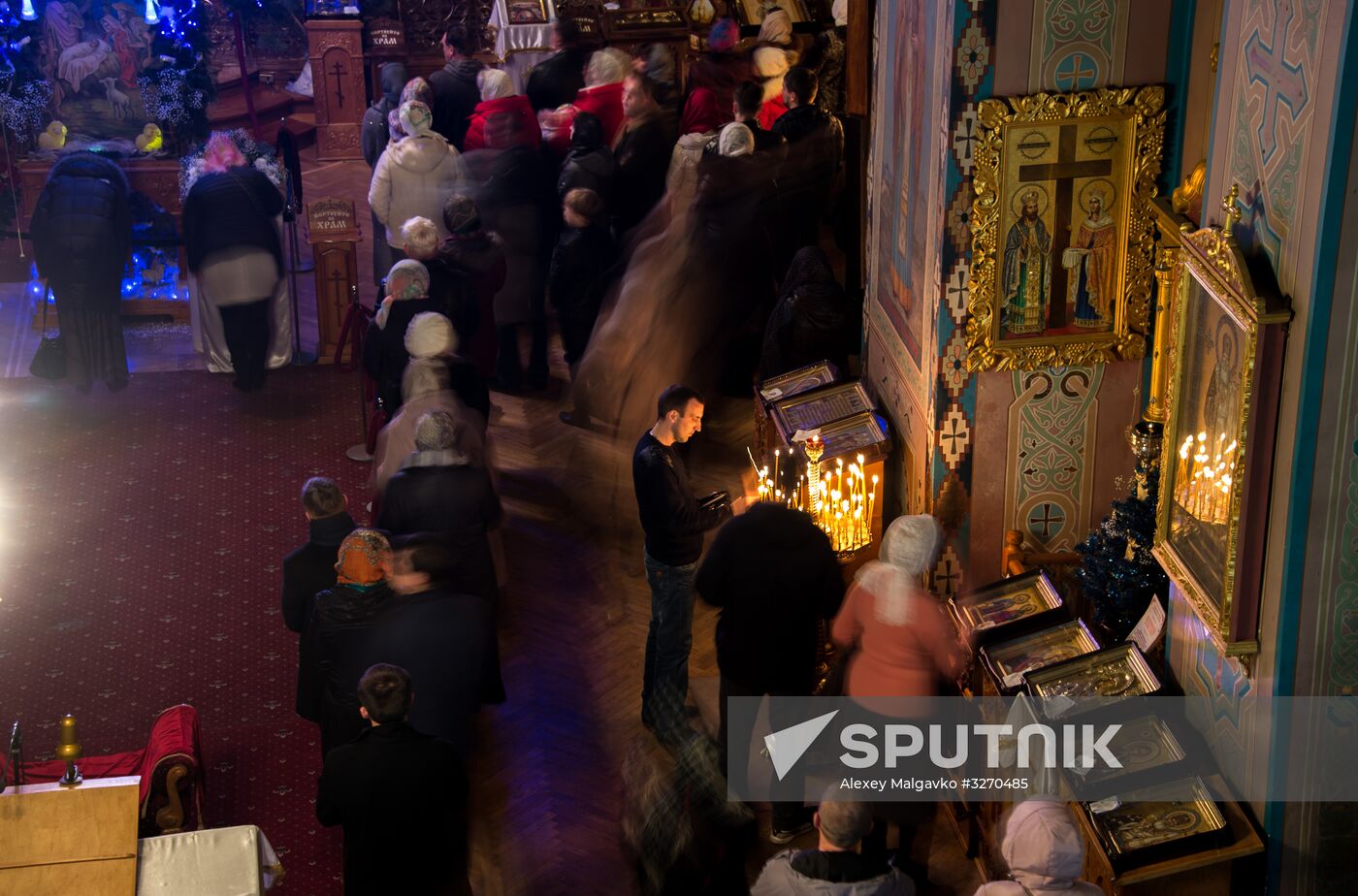 Christmas celebrated across Russia