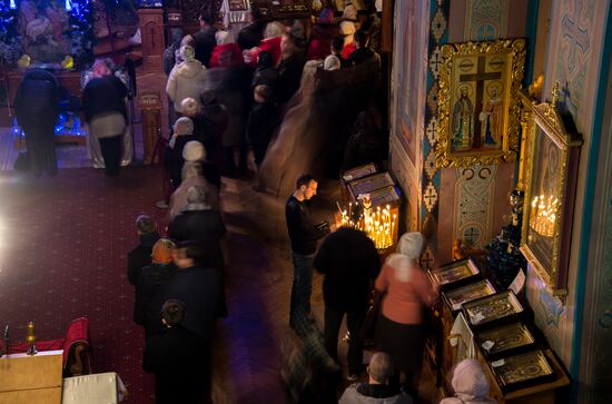 Christmas celebrated across Russia